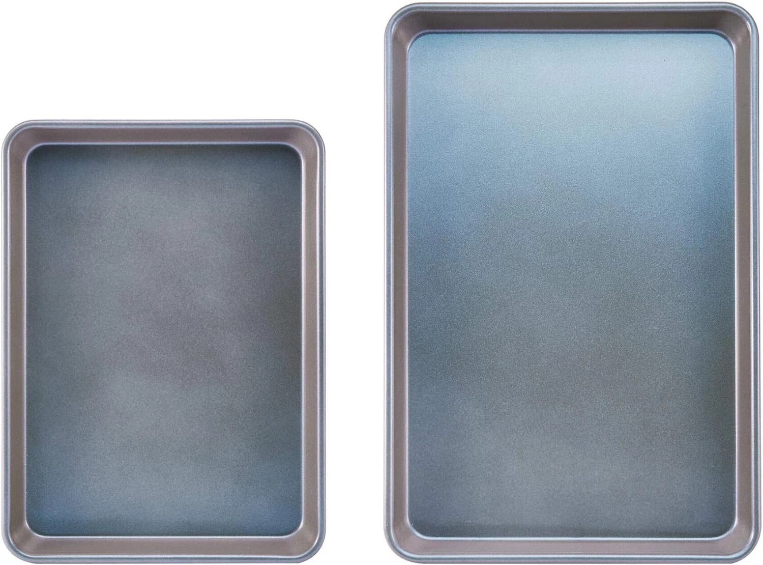2pcs Chicago Metallic Aurora Nonstick Pan, Jelly Roll, Iridescent Violet