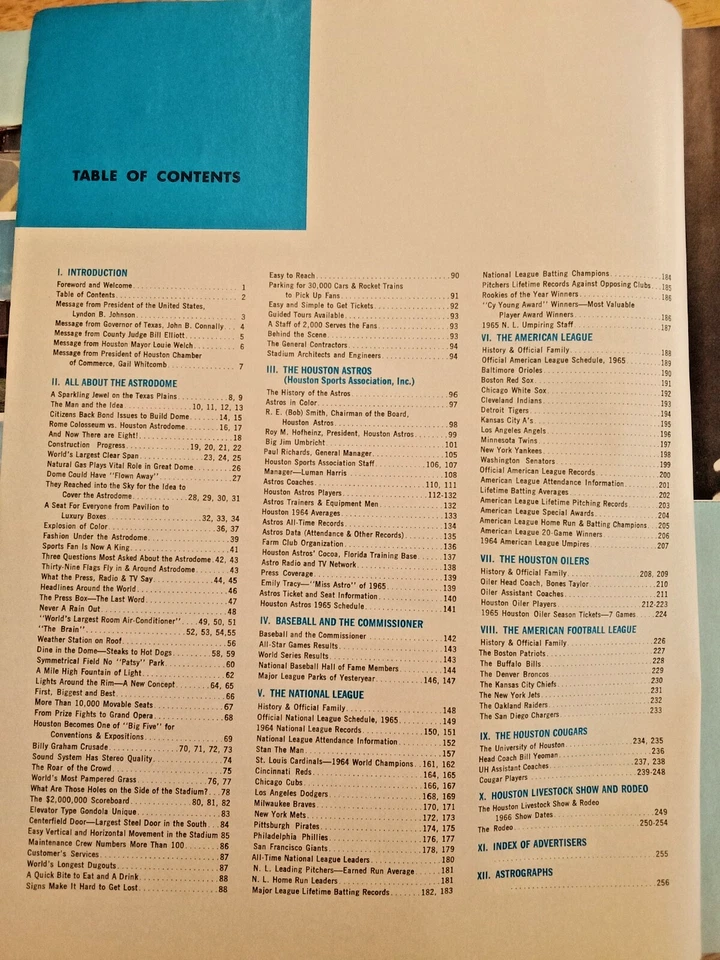 Houston astros magazine 1965 Astrodome Magazine – MLB/NFL Collectible - Image 4 of 4