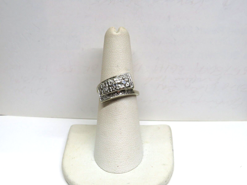 👌❤😍 L@@K 14K Weißgold Diamant Cluster Cocktail RING Größe 6,25 Damen - Bild 3 von 13