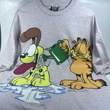 Vintage 1978 Garfield Odie Double-Sided Single Stitch T-Shirt Men s Size XL