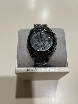 Michael Kors Blair black watch (MK-5686) Michael Kors MK-5686 Blair Black S/Steel Chrono. Crystal  main image 2