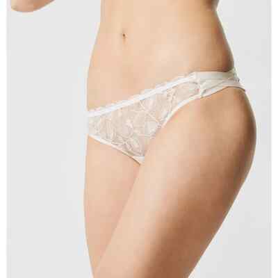 Chantal Thomass ~ FUGI ~ tanga knickers BNWoT ivory cream floral lace XS or S