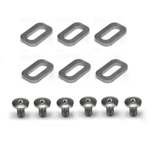 12pc Titanium Bolts Spacers Bike Pedal Cleats Bolt&Spacer for LOOK KEO Road Bike - Picture 10 of 10