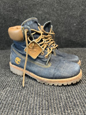 WHITE OAK xティンバーランド　デニムブーツ 🔥Timberland Boots White Oak Nvy Denim A1B3R Heritage 6Inch Boot