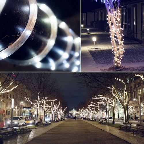 300 LED Solar Rope Lights Fairy String Strip Lamp Waterproof Commercial Garden - Picture 5 of 25