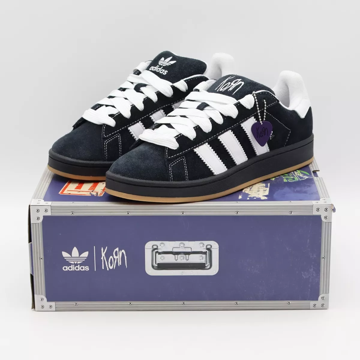 Korn adidas Originals Campus '00s Black White Gum (Men's Korn adidas Originals Campus '00s Black White Gum (Men's