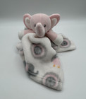 Blankets and Beyond Baby Security Blanket Pink Elephant White Nunu NO TAGS