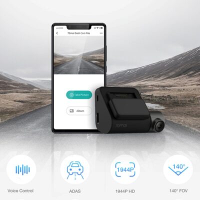 70mai Dash Cam Pro Plus+ A500S Built-in GPS for ADAS,wifi Car DVR