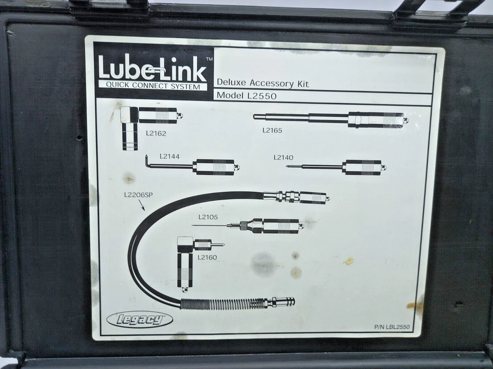 Legacy LBL2550 LubeLink Deluxe Accessory Kit  Model: L2550 Incomplete Kit - Image 3 of 4