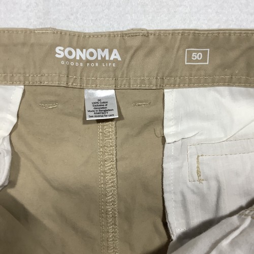 Sonoma Cargo Shorts Men's 50 Beige Hiking Camping Outdoors - Picture 7 of 8