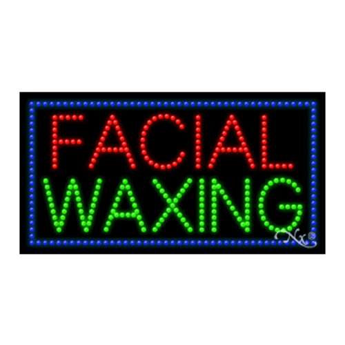 NEU "GESICHTSWACHS" 32x17 GRENZE SOLIDES & ANIMIERTES LED-SCHILD MIT INDIVIDUELLER OPTION 20367 - Bild 1 von 3