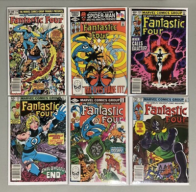  MCU Key Comics Fantastic Four #236 237 244 245 246 247 (1984) NM-(8.0-9.0) 