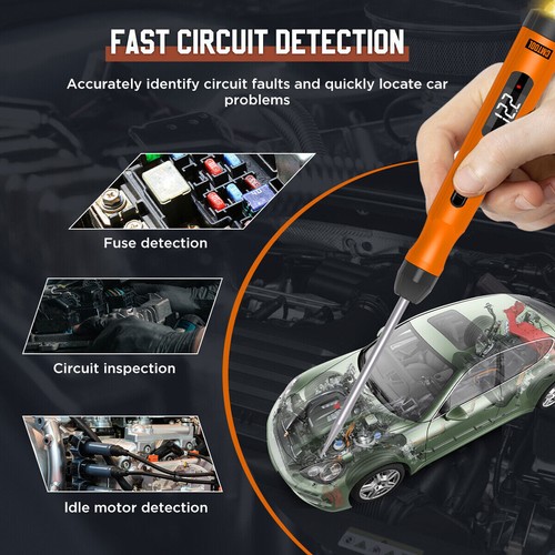 Automotive Test Light DC 6V 12V 24V Auto Electrical Voltmeter Circuit Tester - Foto 9 di 16