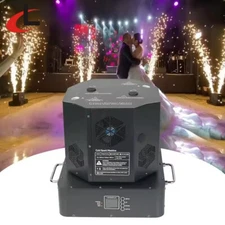 1300W 360 Rotation Moving Dual Head Cold Sparkler Spinning Cold Spark Machine