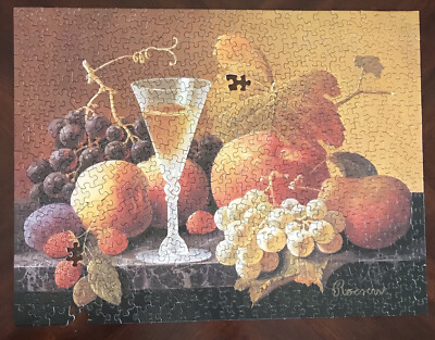 Vintage Springbok Puzzle Still Life By Severin Roesen 500pc (Missing 3 Pieces)
