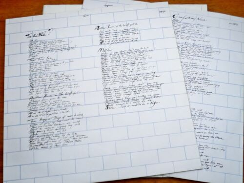 Pink Floyd ♫ The Wall vendu ♫ RARE Columbia Records Brésil Import Vinyle 2xLP avec inserts