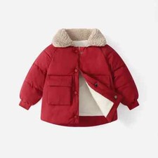 New Middle Children Cotton Jackets Kids Fleece Thick Winter Girls Boys Warm Down