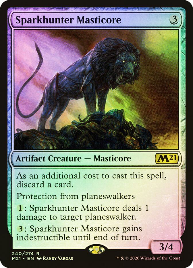 MTG FOIL Sparkhunter Masticore - Core Set 2021 #240 | eBay