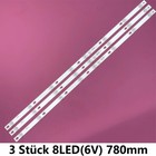 3× LED-Streifen für TCL 43S303 43S403 43S305 43S405 43S62A 43S305TAAA 43S403LAAA