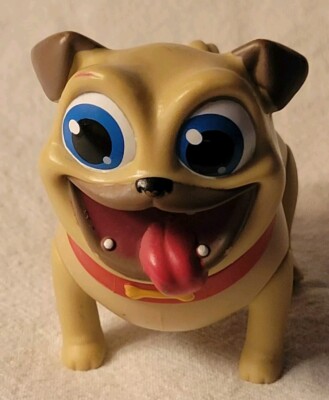 Disney Puppy Dog Pals Rolly The Light Tan Pug Head And Legs Move