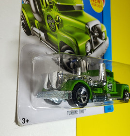 2015 Hot Wheels ~ HW City ~ Turbine Time ~ Pearl Green ~ 2/250 ~ metal base