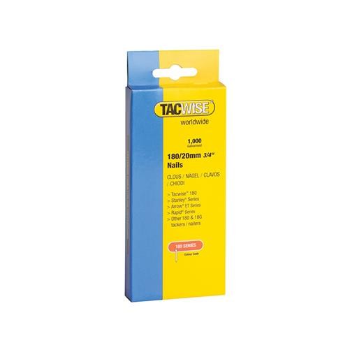 Tacwise 180 18 Gauge 20mm Nails (Pack 1000) TAC0360