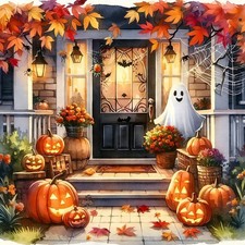Halloween Diamond Art Kits for Adults Ghost Pumpkin 14x14 Inch Art Craft Kits