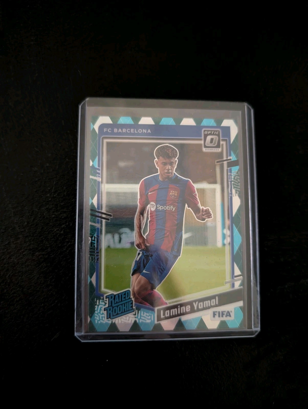 ⚽️ 2023-24 Donruss Optic FIFA Lamine Yamal RC #177 Rated Rookie Argyle SP Barca