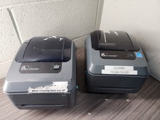 LOT OF 2 Zebra GX430T Ethernet Thermal Transfer Label Tag Printer USB