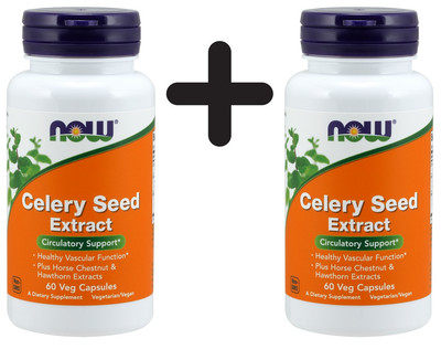 2 x NOW Foods Celery Seed Extract - 60 vcaps (324,92 EUR/kg)