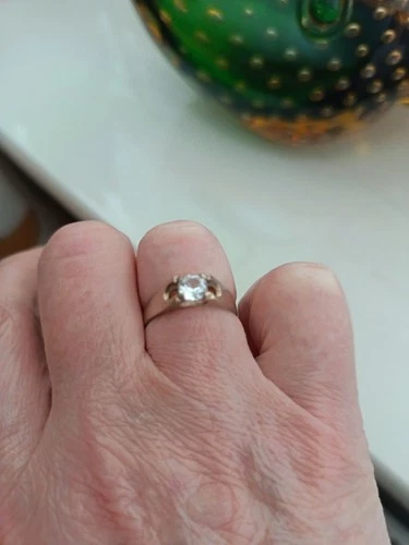 Vintage Silver And Rock Crystal Ring Bengt Halberg Swedish Size M