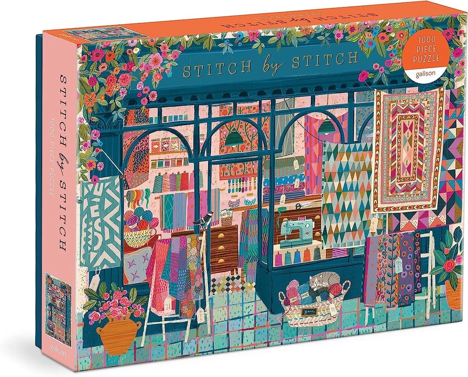 Galison Stitch by Stitch Jigsaw Puzzle (1000 Pieces) DAMAGED BOX - Image 2 of 3