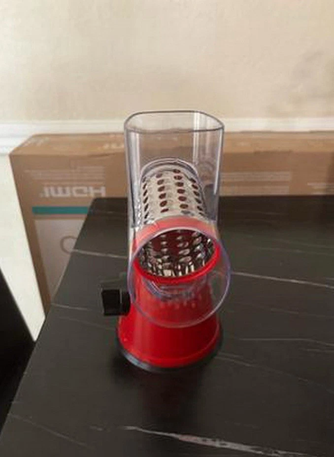 Geedel Rotary Cheese Grater, Kitchen Mandoline Vegetable Slicer