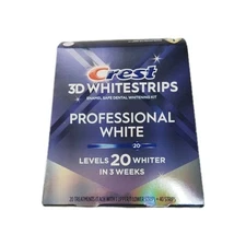 Crest 3D White Professional Teeth Whitening Strips 20Treatments 11/26+Dented Box