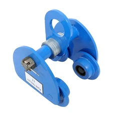 Manually Trolley 2200LBS/1 Ton Capacity Double Wheel I-Beam Flange Width 65-150m