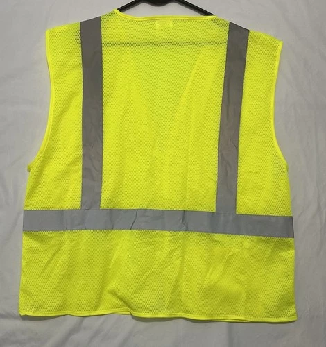 HDX Safety Vest One Size Neon Yellow Type R Class 2 Breathable HDX46512 - product listing photo