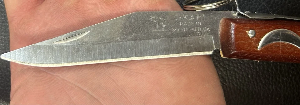  Okapi LOCK RING Knife  South Africa Carbon Steel 4in blade  - Image 4 of 4