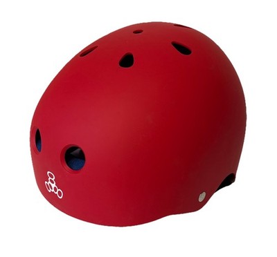 Triple Eight Sweatsaver Liner Rubber Skateboard Helmet United Red