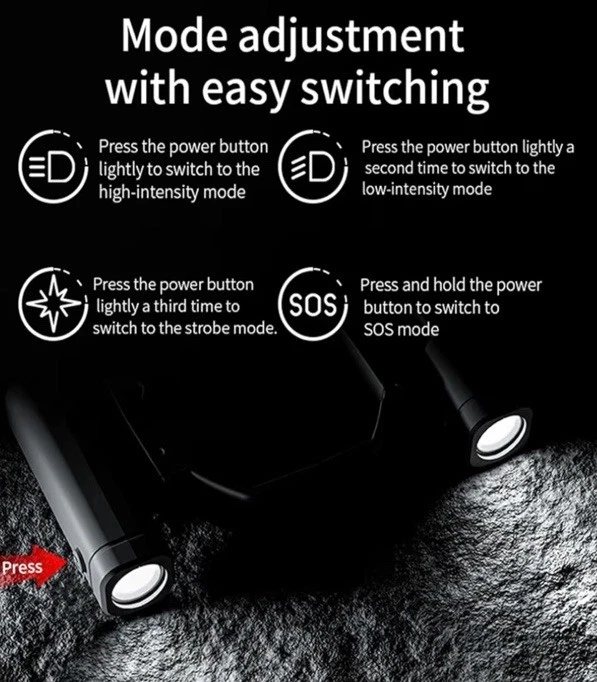 Linterna de luz de búsqueda mini cuatro pro para drone Foto 3 de 4