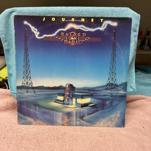 Journey Raised on Radio Vinyl LP Record 1986 Columbia OC39936 (S3)