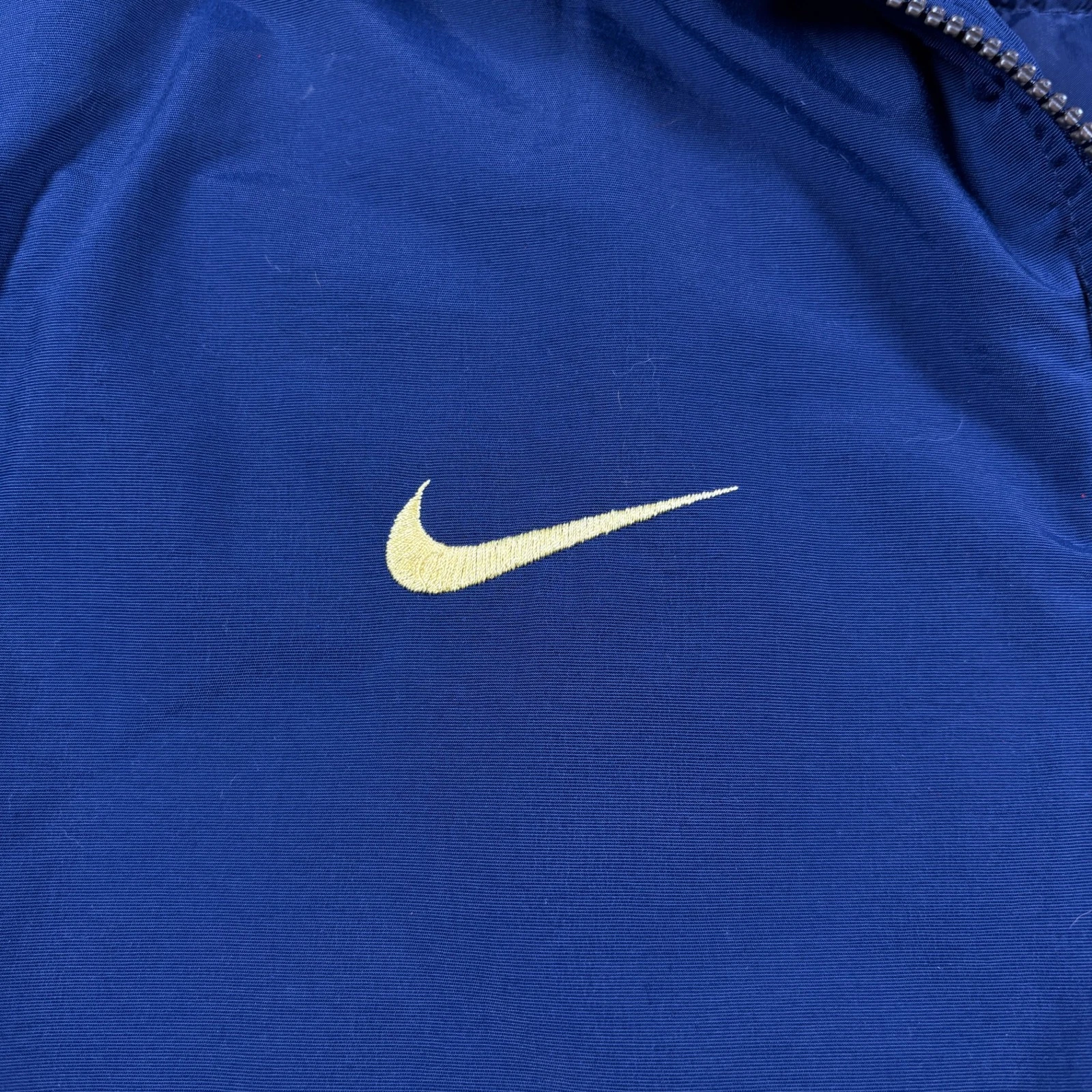 Vintage Michigan Wolverines Jacket Mens 2XL Navy Blue Nike Sports Outerwear Rare - product detail image 3