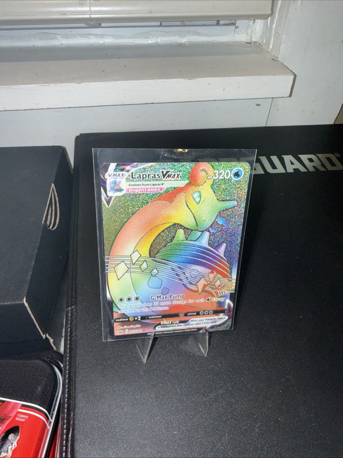 Lapras VMAX (Secret) 203/202 Swsh01: Sword & Shield Holo