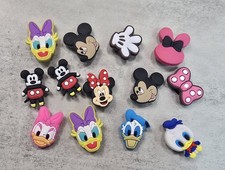 13 Pc Disney Mickey Minnie Duck Shoe Charms Crocs Bracelet Shoes Wristband Gift