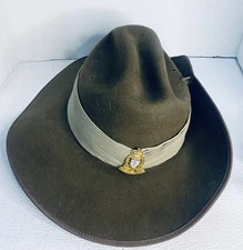 Vintage Mountcastle Australian Felt Slouch/Digger Hat, size 62