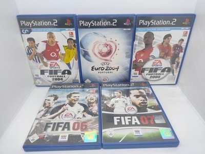 PS2 Playstation 2 Bundle - FIFA Football 2004 bis 07 & Uefa Euro 2004 - 5 Spiele