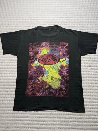 SOUNDGARDEN Tour European Cities Shirt Large Br 1990s vintage concert t-shirt, vintage, size L, single stitch, B+ condition