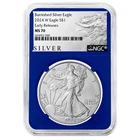 2024-W $1 1-oz Burnished American Silver Eagle NGC MS70 ER ALS Label Blue Core
