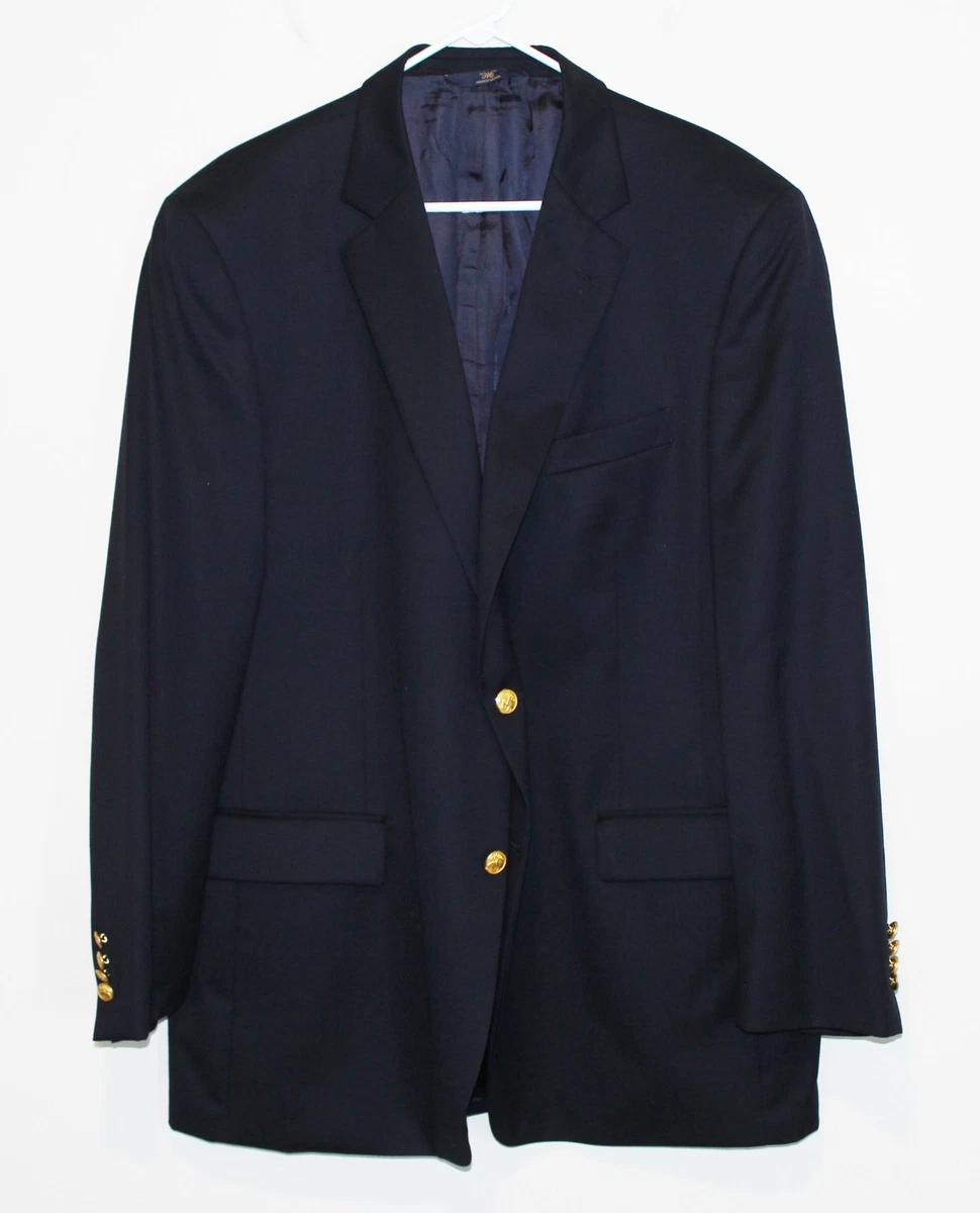 Brooks Brothers Madison Fit Navy Blue Classic Blazer Jacket 346
