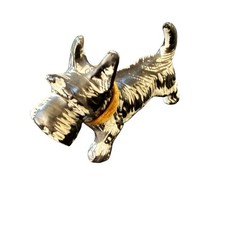 Vintage Mid-Century Japanese Ceramic Scottish Terrier Scottie Dog Figurine 5"
