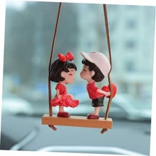 Cute Swinging Couple Car Hanging Ornament Cartoon Boy And Standing Couples